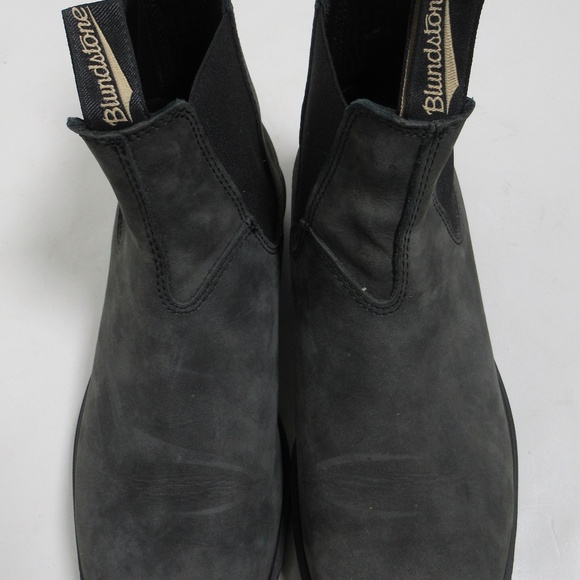 Blundstone Men's #1308 Dress Chelsea Boots Chisel Toe Rustic Black Size 7.5 US M - Picture 2 of 12